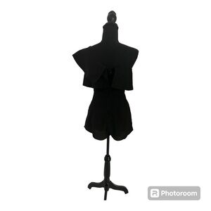 Short black jumpsuit